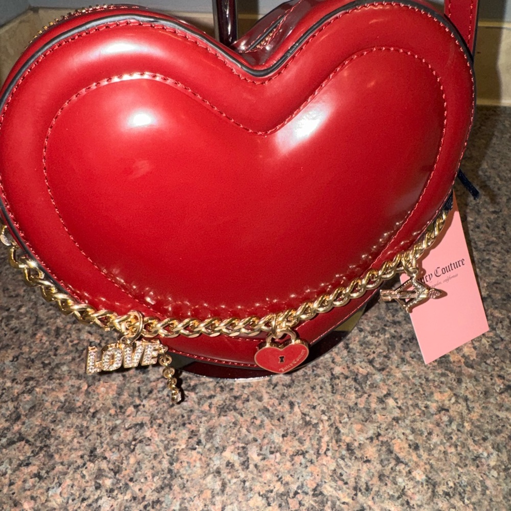 Juicy Couture Red Heart Crossbody Bag
